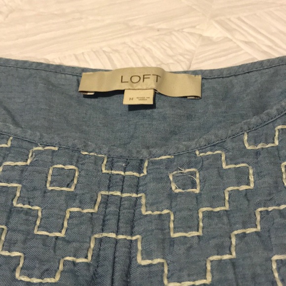 Loft Chambray top - Picture 2 of 2